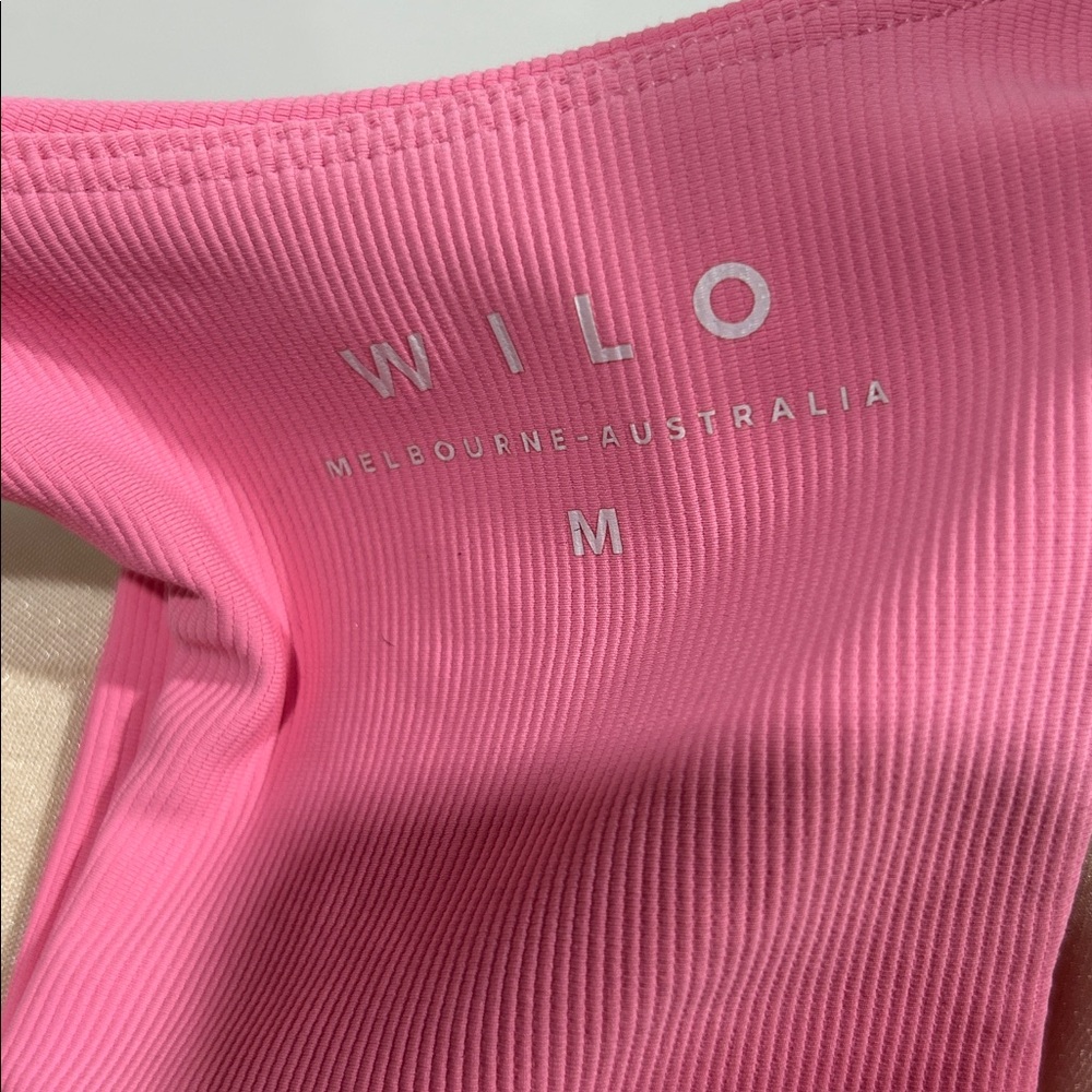 Wilo Pink Ribbed Sports bra - Picture 5 of 8